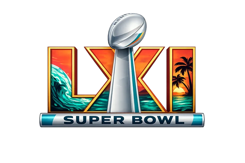 Super Bowl LXI Logo – Online Football Squares